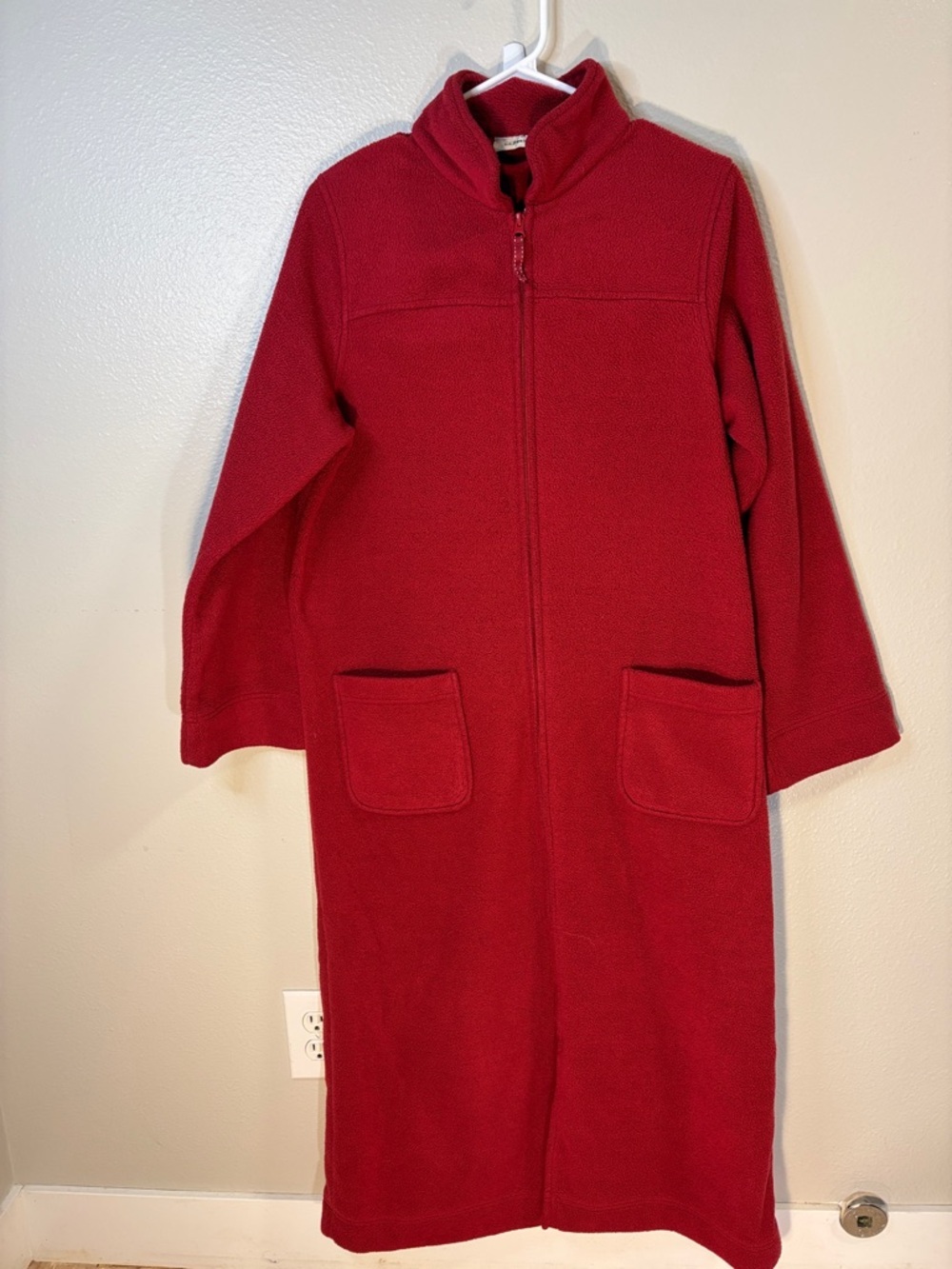 L.L. Bean Vintage Red Full-Zip Fleece Jacket -239sku